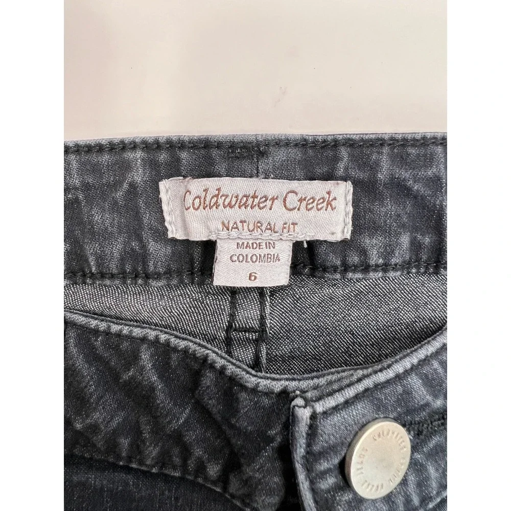 Coldwater Creek Jeans Women's‎ Size 6 Black Natural Fit Stretch 5 Pocket